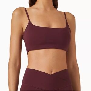 Adanola Ultimate Twist Back Sports Bra in Dark Cherry